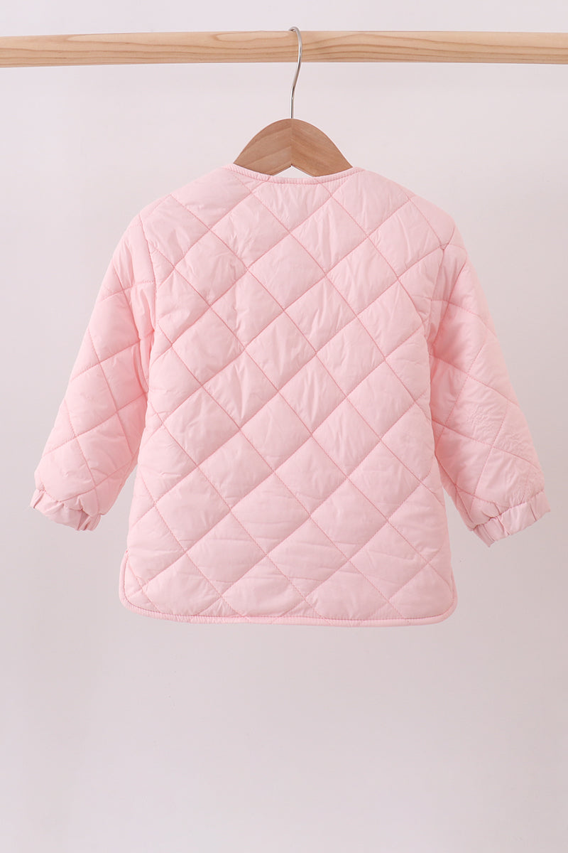 Pink quilted jacket