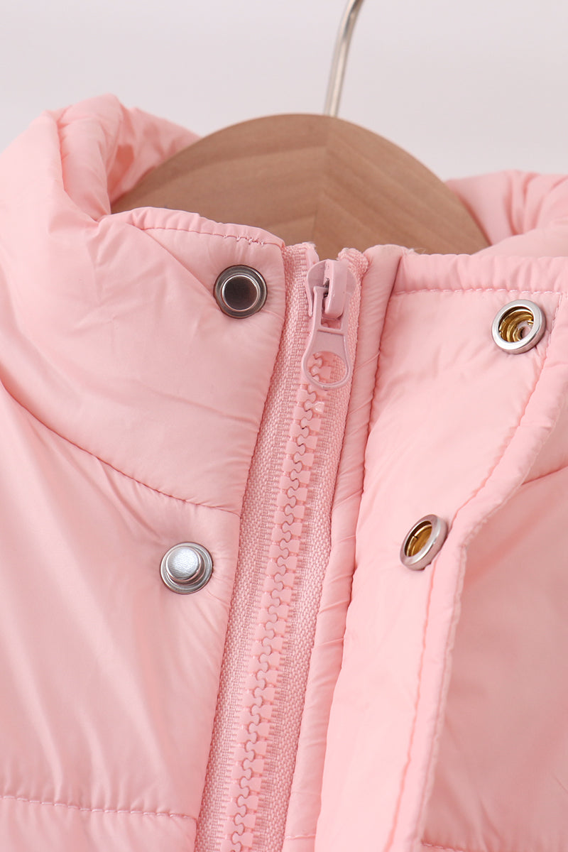 Pink mom&me puffer vest