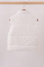 White mom&me puffer vest