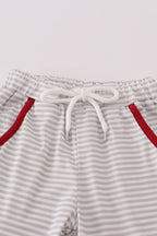 Alabama stripe elephant french knot pants set