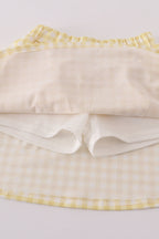 Purple LSU applique bow skorts set