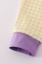 Purple LSU embroidery pants set