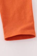 Rust Texas embroidery bow skorts set