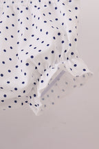 Navy nativity embroidery ruffle bloomer set