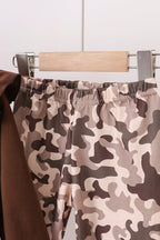 Camouflage duck embroidery ruffle pants set