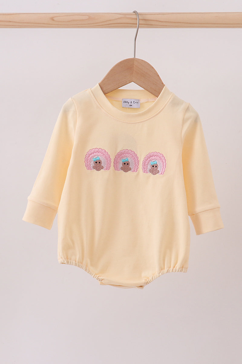 Turkey Embroidered Long Sleeve Bubble