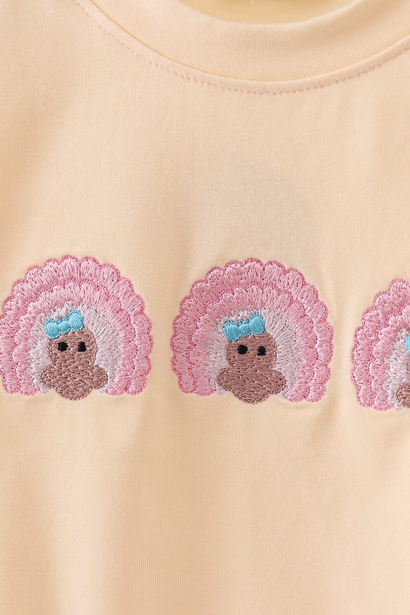 Turkey Embroidered Long Sleeve Bubble