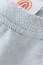 Blue blank basic t-shirt Adult Kids and baby bubble