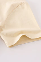 Beige blank basic t-shirt Adult Kids and baby bubble