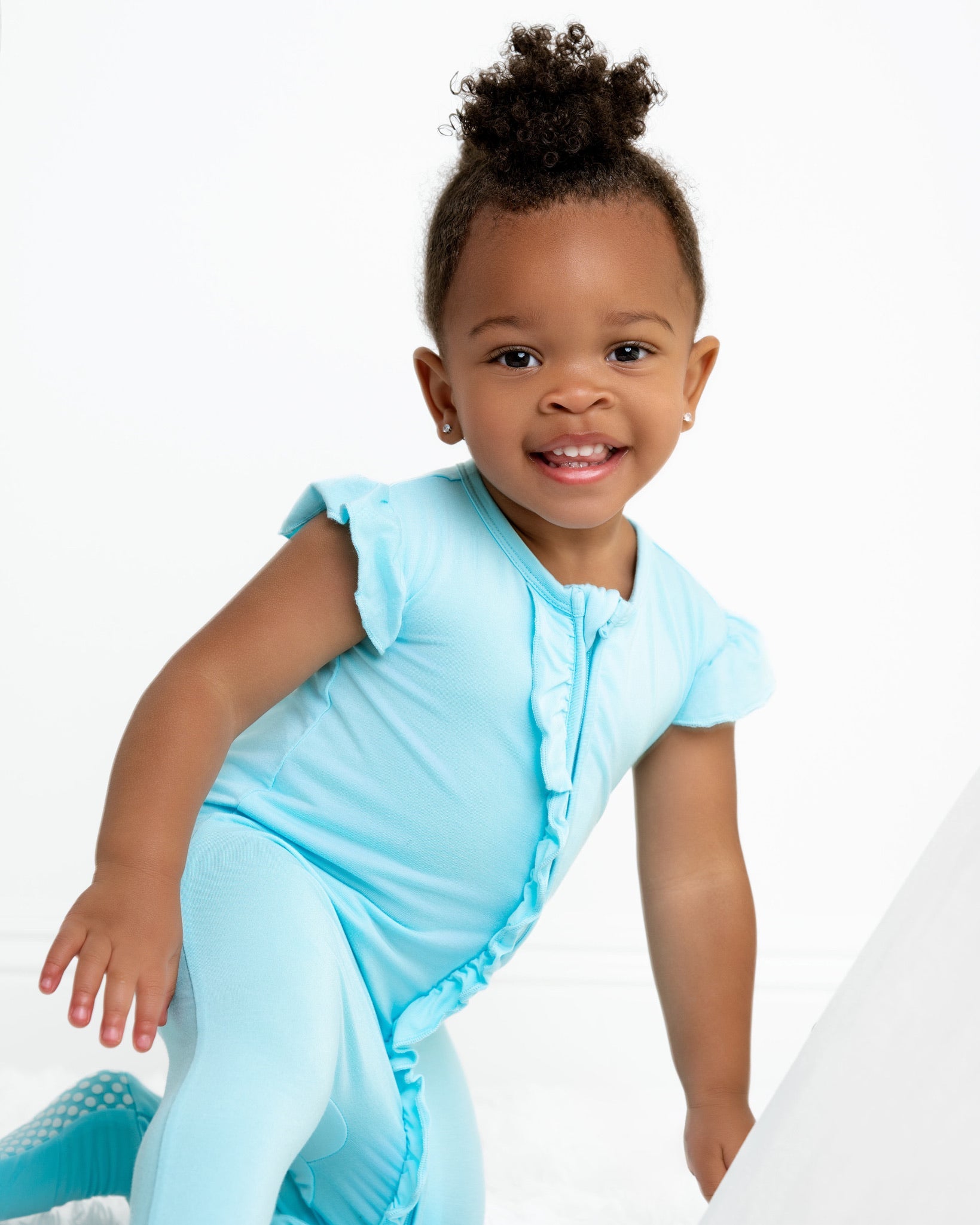 Seabreeze Ruffle Zippy Romper