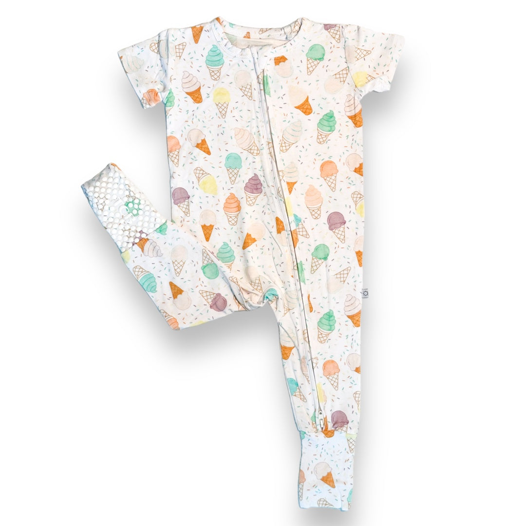 Swirls Zippy Romper