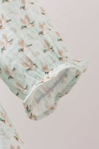 Premium duck print muslin dress