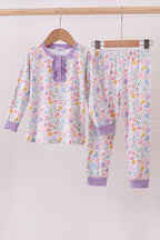Premium butterfly garden bamboo pants set