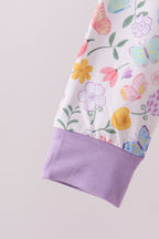 Premium butterfly garden bamboo pants set