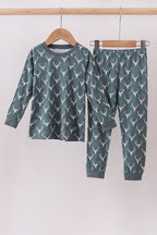 Premium forest reindeer print bamboo pants set