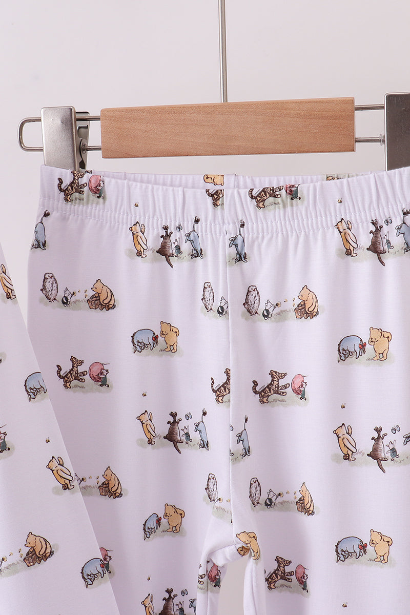 Premium character print bamboo pants set