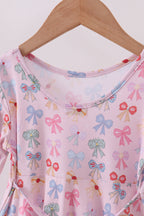 Premium whimsical bows bamboo dress