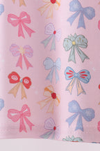 Premium whimsical bows bamboo pants set