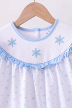 Premium blue snow bow pants set