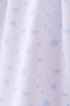 Premium blue snow bow pants set