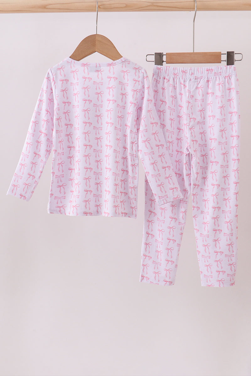 Tiny Bow Bamboo Pants Set