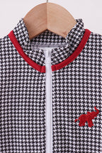 Premium Black Alabama elephant embroidery vest