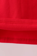 Premium Red Georgia applique top