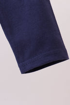 Premium Navy Auburn tiger applique top