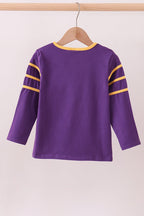 Premium Purple LSU 01 applique top