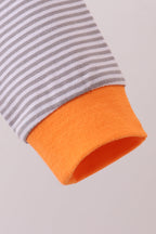 Premium Orange Tennessee stripe puppy embroidery dress