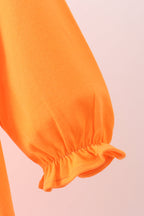 Premium Orange Tennessee puppy applique dress