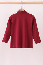 Premium Maroon Mississippi embroidery top