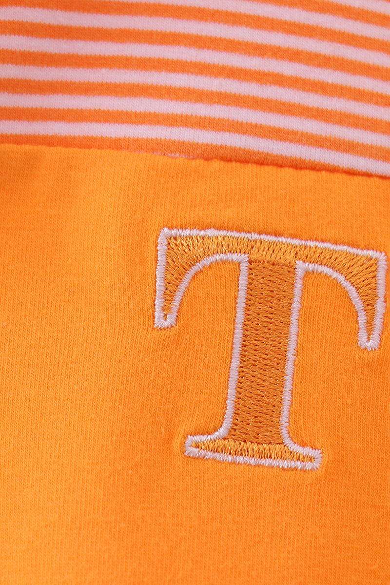 Premium Orange Tennessee embroidery top
