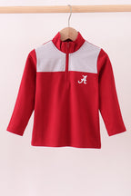 Premium Maroon Alabama embroiderytop