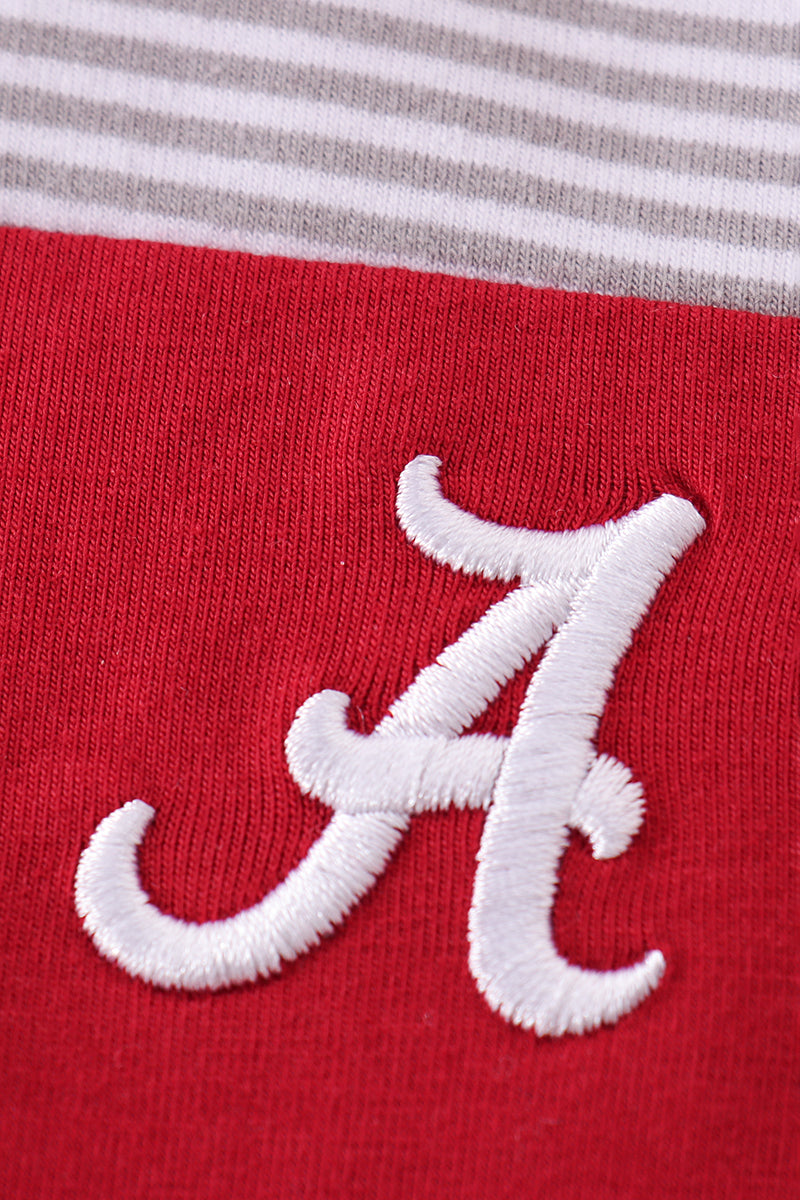 Premium Maroon Alabama embroiderytop