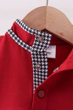 Premium Maroon Alabama embroidery ruffle top