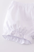 Premium cross embroidery  romper