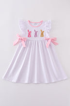 Premium Pink bunny bow dress