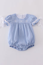 Premium Blue cross embroidery bubble