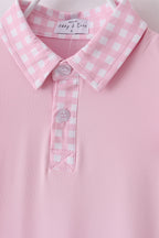 Pink active ruffle dress set