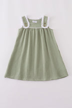 Sage Ruffle Dress