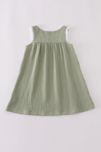 Sage Ruffle Dress