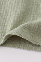 Premium sage ruffle dress