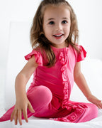 Flamingo Ruffle Romper