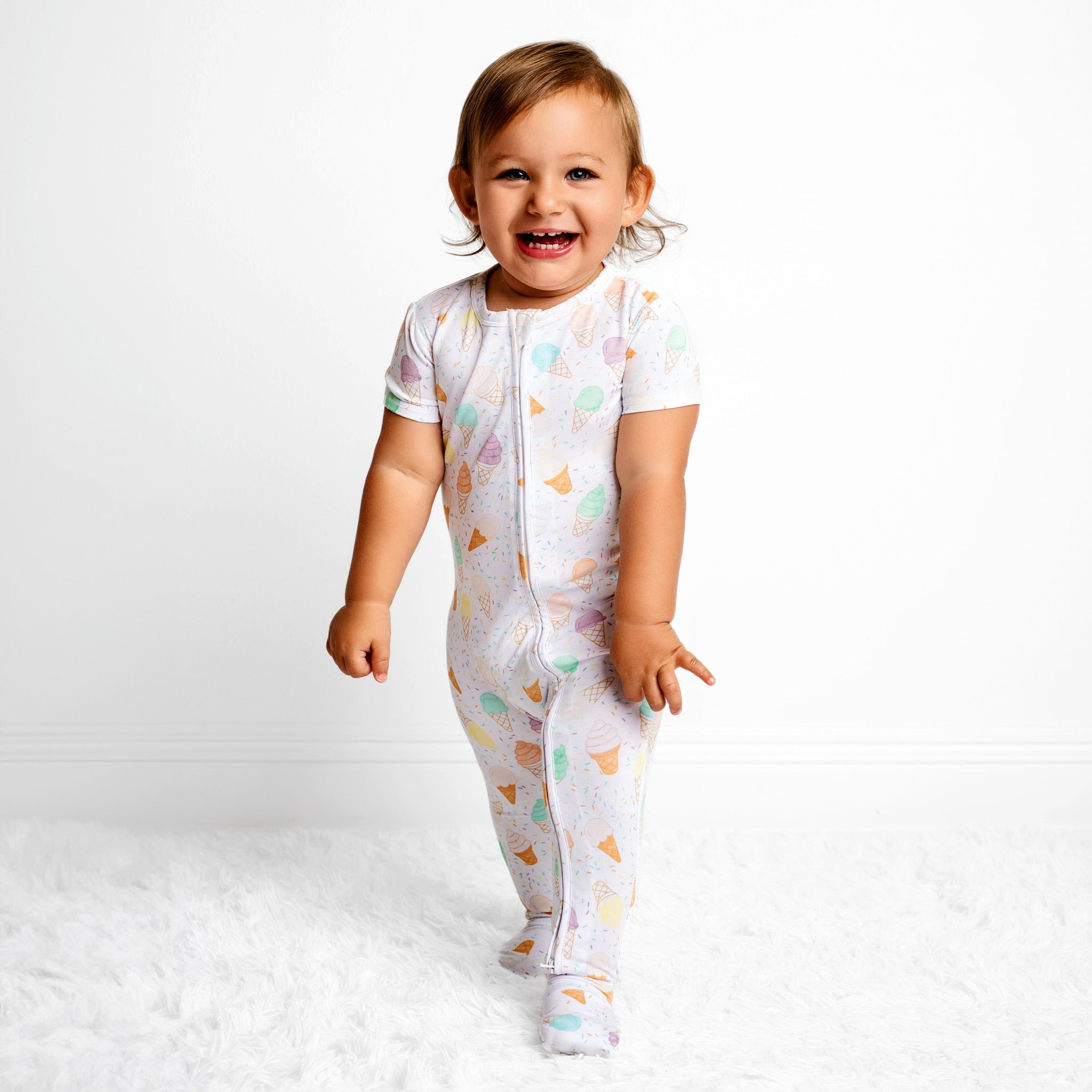 Swirls Zippy Romper