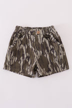 Camouflage print shorts