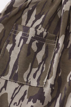 Camouflage print shorts