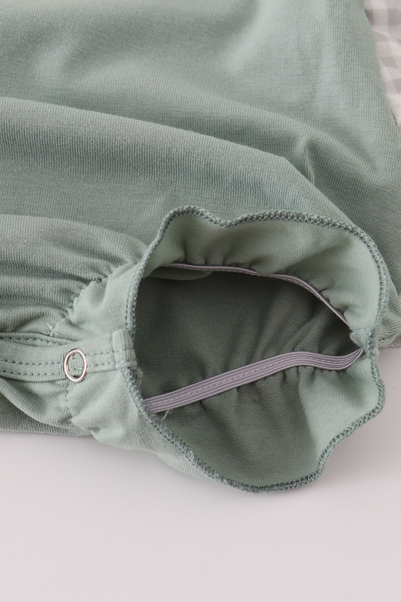 Sage French Knot Turkey Ruffle Bubble