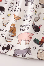 Beige farm strap dress