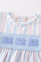 Crab french knot stripe girl set